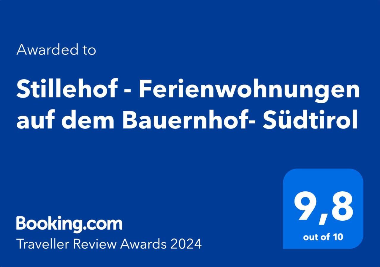 Stillehof - Ferienwohnungen Auf Dem Bauernhof- Suedtirol Bressanone Bagian luar foto
